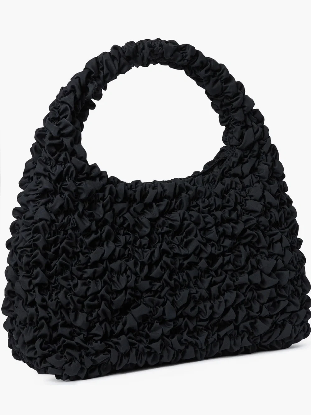 Loeffler Randall Black Ruched Hobo Bag